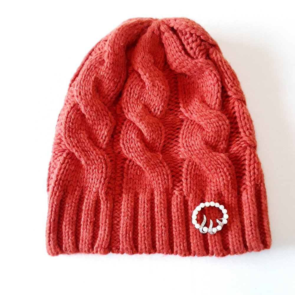 Knit Hat I Persimmon